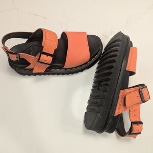 Dr. Martens Size 6 Coral Voss Pisa Leather Strap Sandals